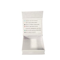 Boîte cadeau magnétique de style livre haut de gamme, boîte rigide personnalisée avec insert en mousse EVA pour cosmétiques et bijoux