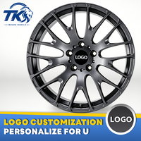 Rines de Aleación de Aluminio Forjado Negros Personalizados en Forma de Y de 18, 19 y 20 Pulgadas 5x114.3 para Toyota Camry y Honda