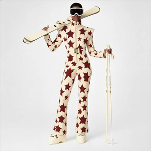 Combinaison de <span class=keywords><strong>ski</strong></span> et snowboard une pièce sur mesure pour <span class=keywords><strong>femme</strong></span> grande taille, imperméable, coupe-vent, isolée, pour l'extérieur, vente en gros, usine OEM - Product Image 1