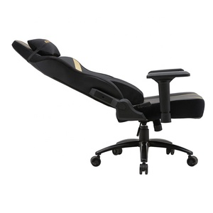 <span class=keywords><strong>Chaise</strong></span> de jeu Dx-<span class=keywords><strong>Racer</strong></span> entièrement en mousse moulée avec accoudoirs 4D, design créatif noir et or, en cuir Napa PU, pour PC, Mastero Silla avec roulettes silencieuses - Product Image 3