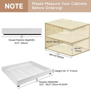 Extendable Kitchen Slide Out Sliding Drawer Pull Out Shelf Cabinet Organizer Drawers Expandable Pull Out Cabinet Organizer - Product Image 3