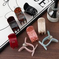 Mini pinces à cheveux en acétate colorées, pinces à cheveux pour queue de cheval haute, pinces à cheveux à forte adhérence, accessoires élégants pour chignon pour femmes