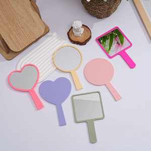 Espejo de Maquillaje Portátil HD con Mango Redondo, Espejo de Belleza Cuadrado Pequeño para Llevar - Promocional - Product Image 1