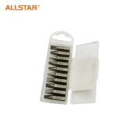 Ensemble de 10 embouts de tournevis All Star Durable Crv, embouts de tournevis en acier CR-V magnétiques pour perceuse électrique