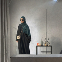 Robe Abaya Modeste Grande Taille pour Femme, Manches Longues, Longueur au Sol, Robe Islamique pour la Prière et le Quotidien