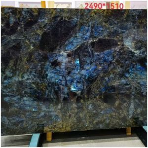 יוקרה סִגְנוֹן לוחות גרניט כחול לברדוריט אבן טבעית למשטח מטבח משטח שולחן קפה - Product Image 5