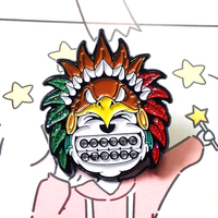 Badges de revers en métal personnalisés avec logo, émail souple ou dur, motifs animaux mignons, pour cadeaux et souvenirs en gros
