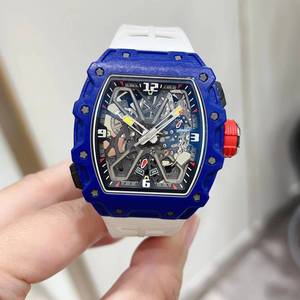 High-end luxury 3503 blue hollow movement anti-glare mirror men's luminous sports waterproof <b>mechanical</b> <b>watch</b> - Product Image 1