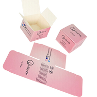 Vente en gros de boîte de soin de rouge à lèvres avec impression personnalisée de beauté boîte d'eye-liner rose dégradé boîte de brillant à lèvres avec logo
