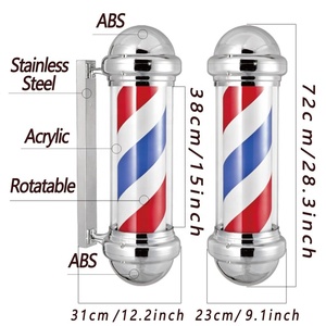 M311 serie Best seller giratorio al aire libre resistente al agua barbería tienda señal poste <span class=keywords><strong>de</strong></span> <span class=keywords><strong>barbero</strong></span> - Product Image 3