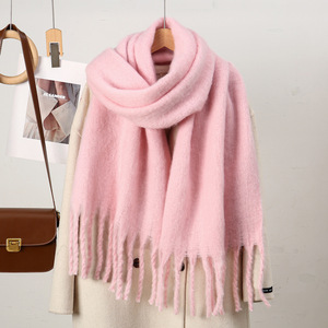 Chal de Pashmina de Invierno para Mujer, Marca Personalizada, Grueso, Extragrande, con Logotipo de Conejo, Bufanda de Cachemira Sólida con Patrón de Argyle - Product Image 6