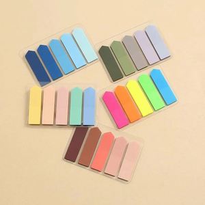 Set of 5 Clear Transparent Sticky Notes Self-Adhesive <b>Bookmarks</b> Cute Kawaii PET Stationery for Annotation Reading Books - Product Image 2