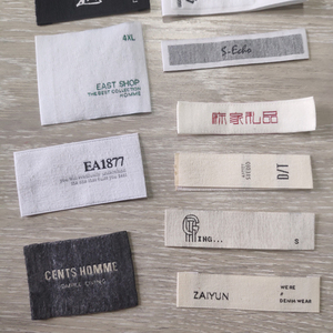 किसी भी आकार डिजाइन बुना गर्दन मुख्य कपड़े परिधान लेबल - Product Image 1