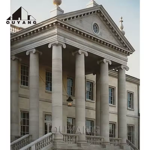 Quyang hiện đại trong nhà trang trí cột đá tự nhiên đơn giản thiết kế trụ cột Trắng Roman nhà đá cẩm thạch cột - Product Image 4