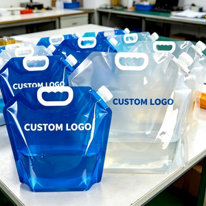 Custom Printed 10L Transparent Spout Bag For Liquid Beverage OEM Packaging - Product Image 1