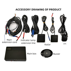 Sistema paralelo de monitoreo de punto ciego BSM de coche universal con GPS 24GHZ radar de microondas BSD asistencia de cambio de carril de punto ciego BSA - Product Image 6