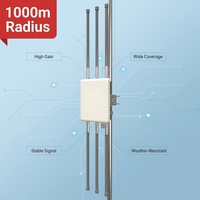 CF-WA900 V3 Inalámbrico con Cobertura de 1 km de Diámetro, 1750 Mbps, Largo Alcance, Cobertura Omnidireccional para Villas, Parques, Fábricas, Campus y Áreas Turísticas