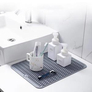 <span class=keywords><strong>Tapis</strong></span> de drainage en silicone à motif ondulé avec crochet pour comptoir, <span class=keywords><strong>tapis</strong></span> de séchage, <span class=keywords><strong>tapis</strong></span> pour évier de bar, <span class=keywords><strong>tapis</strong></span> de repas, planche à découper, <span class=keywords><strong>tapis</strong></span> antidérapant - Product Image 2