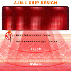 Diskon besar-besaran 2025 180*60cm lampu merah seluruh tubuh LED selimut terapi lampu merah inframerah - Product Image 4