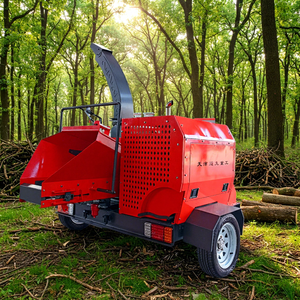 CE Certification High-Efficiency Mobile Wood Shredder Diesel Branch Crusher for Garden <b>Waste</b> Made in China One-Year Warranty - Product Image 1