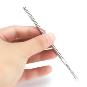 Three-piece <b>ear</b> <b>pick</b>, a classic old-fashioned bamboo-patterned stainless steel <b>ear</b> cleaning tool for adults. - Product Image 4