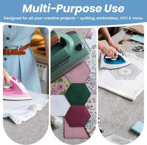 <span class=keywords><strong>Tapis</strong></span> <span class=keywords><strong>de</strong></span> pressage en laine 22" x 60" pour le quilting, <span class=keywords><strong>tapis</strong></span> <span class=keywords><strong>de</strong></span> <span class=keywords><strong>repassage</strong></span> portable en laine, housse <span class=keywords><strong>de</strong></span> planche à repasser 100% laine feutrée pour les quilteurs et projets <span class=keywords><strong>de</strong></span> couture - Product Image 6