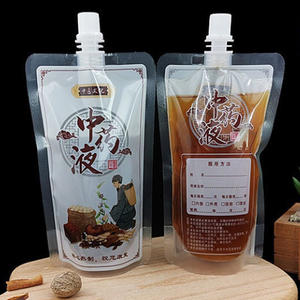 Sachet de médicament liquide autoportant de qualité alimentaire, emballage scellé portable pour usage médical - Product Image 1