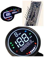 Contrôleur de climatisation de véhicule avec écran d'affichage Modules LCD Signalisation de produit et optoélectronique Affichage à 7 segments