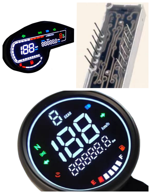 Vehicle Air Conditioner Controller with Display Screen LCD Modules Product Signage and Optoelectronics 7 Segment Display