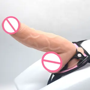 FAAK 23cm lesbisches Sexspielzeug Strapon Dildo Penis mit Gürtel Sexspielzeug für Frauen Damen Kleid Riemen auf realistischen Dildo Strapon