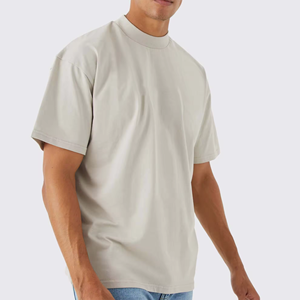Camiseta Blanca de Hombre de Alta Calidad, Diseño Oversize con Hombros Caídos, Cuello Redondo, 100% Algodón Pesado - Product Image 2