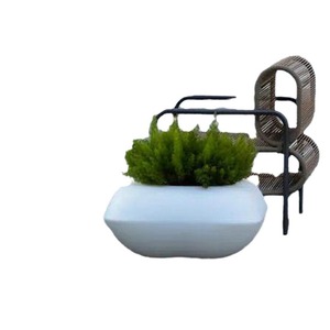 New <b>Stone</b> Building Materials <b>Artificial</b> <b>Stone</b> Flower Pot Gray High Performance Concrete Indoor Outdoor Planters Foshan Origin - Product Image 1