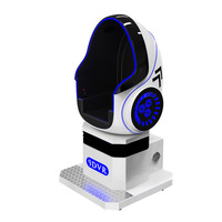 Chaise d'oeufs de la machine 9D Vr d'arcade de simulateur de vol de 360 degrés 9D Max Vr avec la plate-forme de mouvement