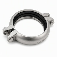Raccord rainuré 304 PN10 DN50 à 150, OEM, joint EPDM, pour alimentation en eau et protection incendie, connexion rainurée pour tuyaux