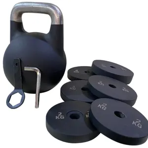 Kettlebell Regolabile da 32KG <span class=keywords><strong>in</strong></span> Ghisa di Acciaio Verniciato a Polvere Attrezzatura Fitness per Uso <span class=keywords><strong>in</strong></span> Palestra - Product Image 1