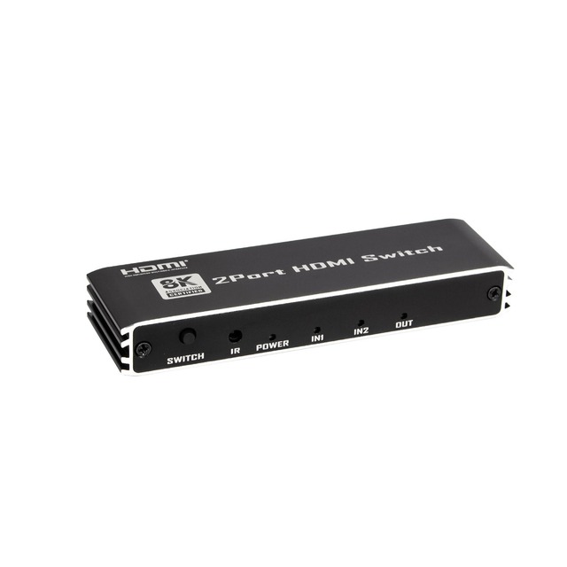 Hardrock Metal for 2.1 Switcher with 8K60Hz and 4K120Hz Support Two Inputs One Output Remote Control