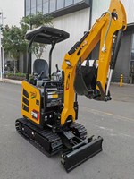 Excavator Mini Crawler SY18U 1,9 Ton, Bucket 0,04m³, Tenaga Mesin 14,6KW, Kabin Terbuka, dan Zero Tail Swing untuk Penggalian Kebun dan Pertanian