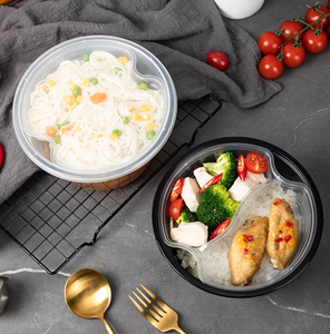 2層使い捨てPPプラスチック製スープラーメン麺ボウルインサートトレイ（チョコレート、寿司、ケーキ、クッキー、砂糖、サンドイッチ用） - Product Image 3