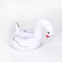 Porte-gobelet gonflable Flamingo flottant en PVC, accessoire de piscine