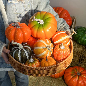 Simulation réaliste de citrouilles en mousse personnalisées fausses citrouilles pour le Festival Halloween récolte <span class=keywords><strong>d</strong></span>'automne <span class=keywords><strong>d</strong></span>écoration de la maison - Product Image 6