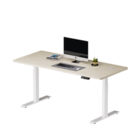 Bureau assis-debout électrique ergonomique moderne à double moteur en acier, réglable en hauteur automatiquement, personnalisable