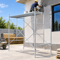 Système de tour d'échafaudage de construction en acier galvanisé avec échelle traversante, robuste, pour matériaux de construction, vente en gros, usine