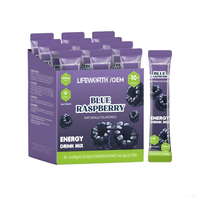 Boisson énergétique pétillante Lifeworth Amino Energy, électrolytes, caféine, acides aminés, BCAA, sans sucre