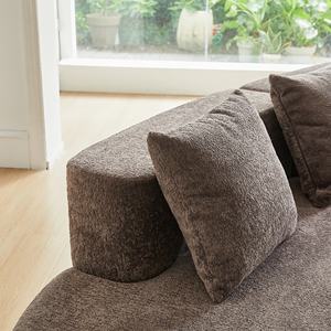 Modern Upholstered Oversized Sectional <b>Sofa</b>,Curved Cloud Couch, Free Combination <b>Sofa</b> Couch for Living Room,Bedroom,Brown - Product Image 5