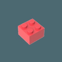 Pièces de construction High-bricks GDS-540 Accessoires 2x2 Compatibles 3003-35275-6223-62404-19182 Lot de 40 Pièces Thème Animaux Nature