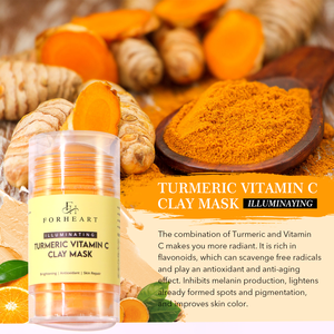 Máscara em Bastão de Argila e Cúrcuma para Cuidados Naturais com a Pele, Purificante, Limpeza Profunda, Controle de Oleosidade e Hidratação, Máscara de Chá de Cúrcuma - Product Image 4