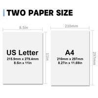 Kertas Tato Temporer yang Dapat Dicetak dengan Laser, Diaktifkan dengan Air, Aman untuk Kulit, Ideal untuk Acara Cosplay, Tari, dan Produksi DIY
