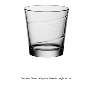 Vaso de Agua Archimede 24 cl Bormioli Rocco H 8.2 cm Ø 7.6 cm - Product Image 3