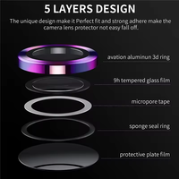 Meta lCamera Lens Ring pour Samsung Galaxy Z Fold6 Case Camera Protecteur d'écran pour samsung A15 A55 A54 Camera Lens Protector