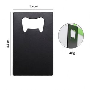 Promotion Gift Cheap Sublimation Souvenir Bar Blank Metal Stainless Steel <b>Beer</b> Poker Credit Card Bottle Opener - Product Image 2